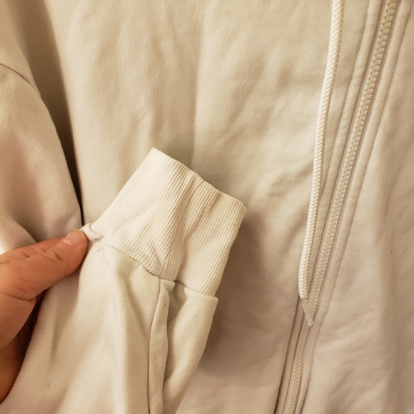 ALO Yoga Women's Size M Hype Ivory Hoodie Full Zip - Picture 7 of 11